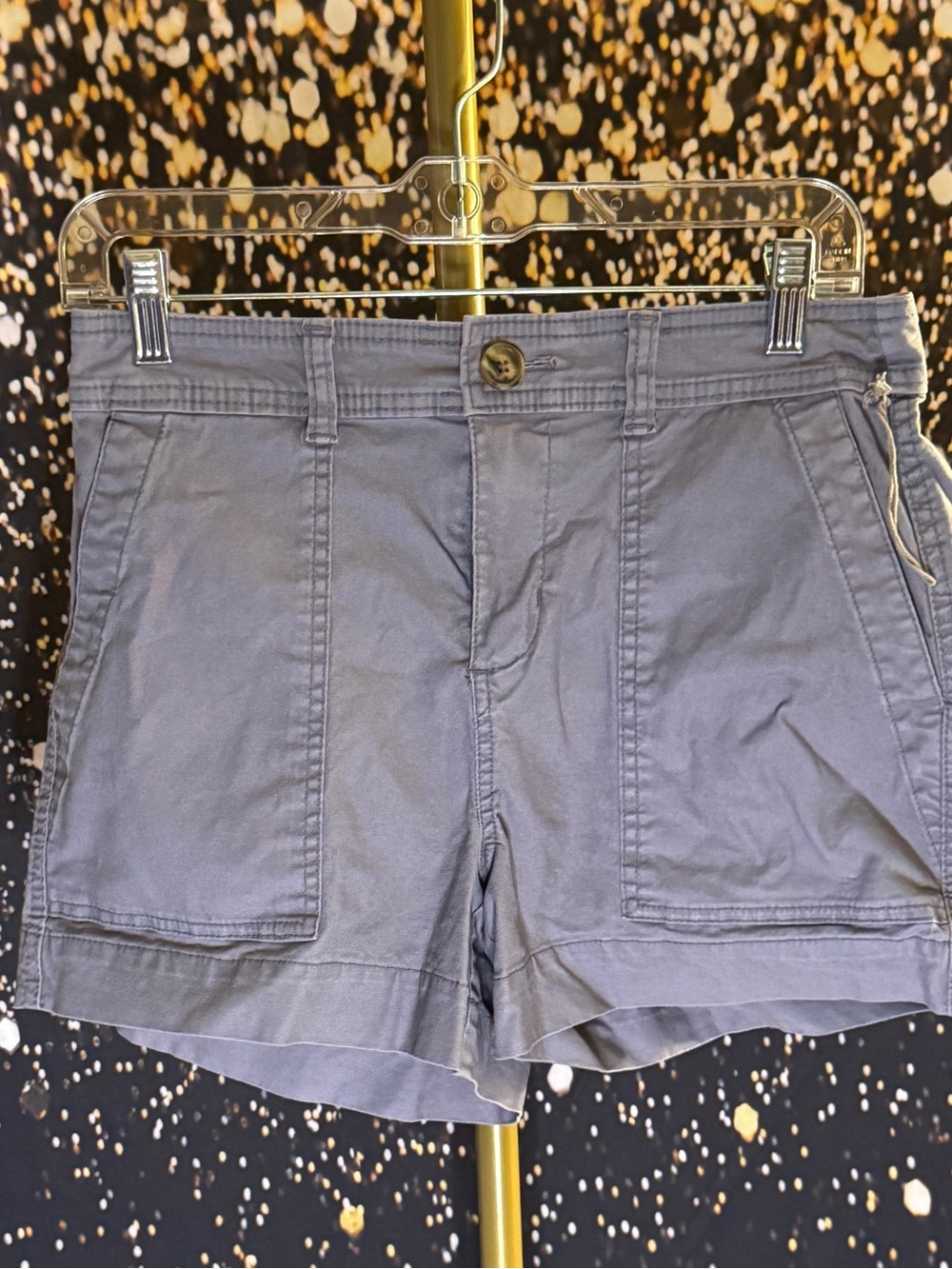 a new day Slate Blue High-Rise Utility Shorts